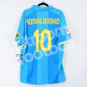 Nike Ronaldinho Barcelona Soccer Jersey Shirt 07/08 #10 Size L Messi Xavi