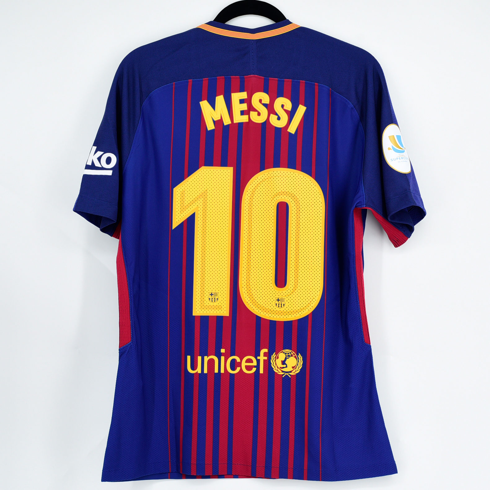 Original Player Issue 2017-18 Barcelona Home Name Number Set #10 MESSI –  Kitroom Football