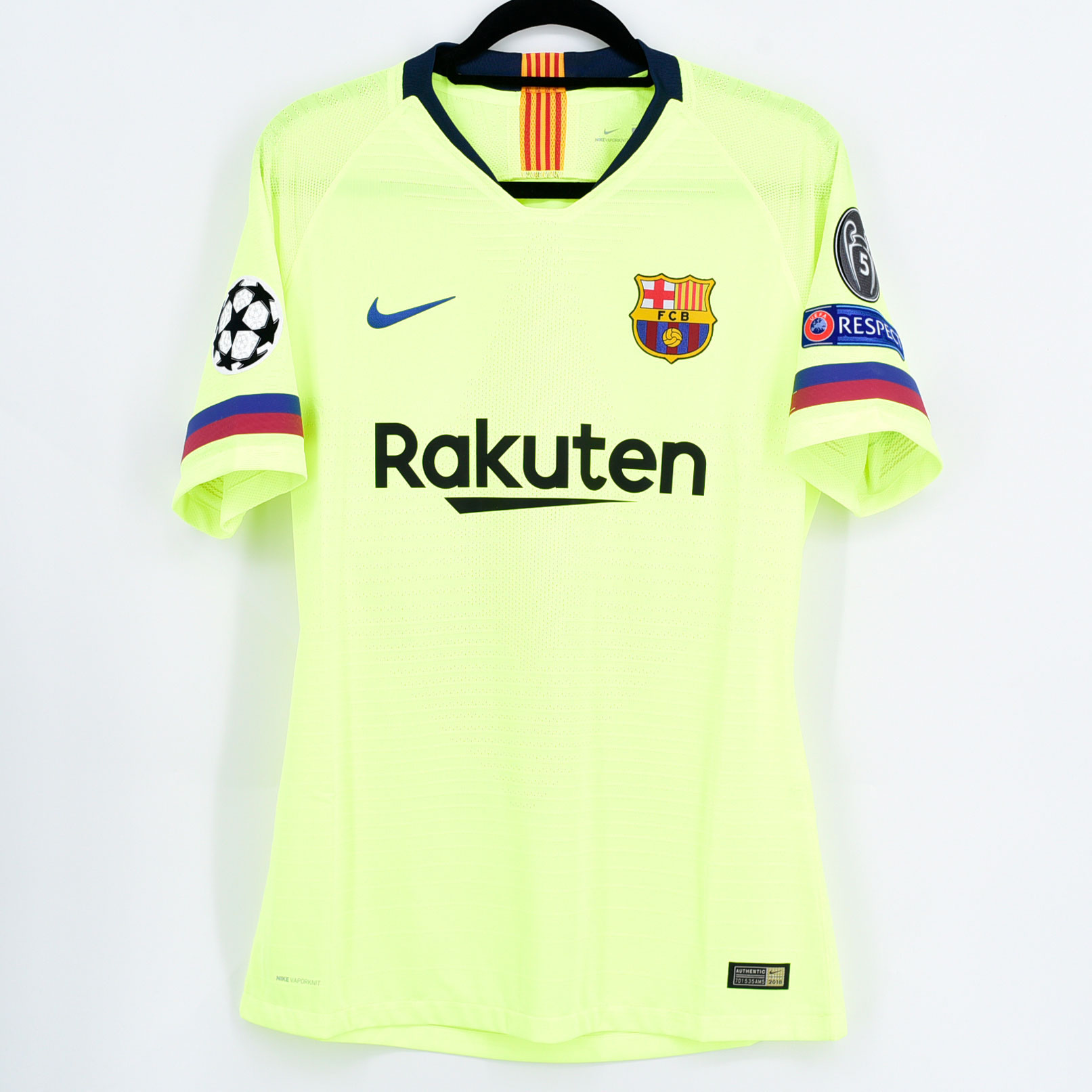 2018-19 Barcelona Player Issue Home Shirt #10 MESSI Champions League XL **  – Kitroom Football