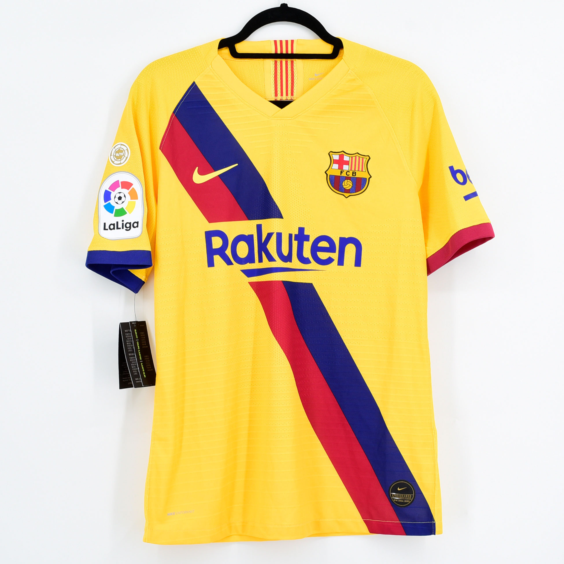 FC Barcelona Home Soccer Shirt Jersey 2019/20 Kitroom Player Issue  Vaporknit