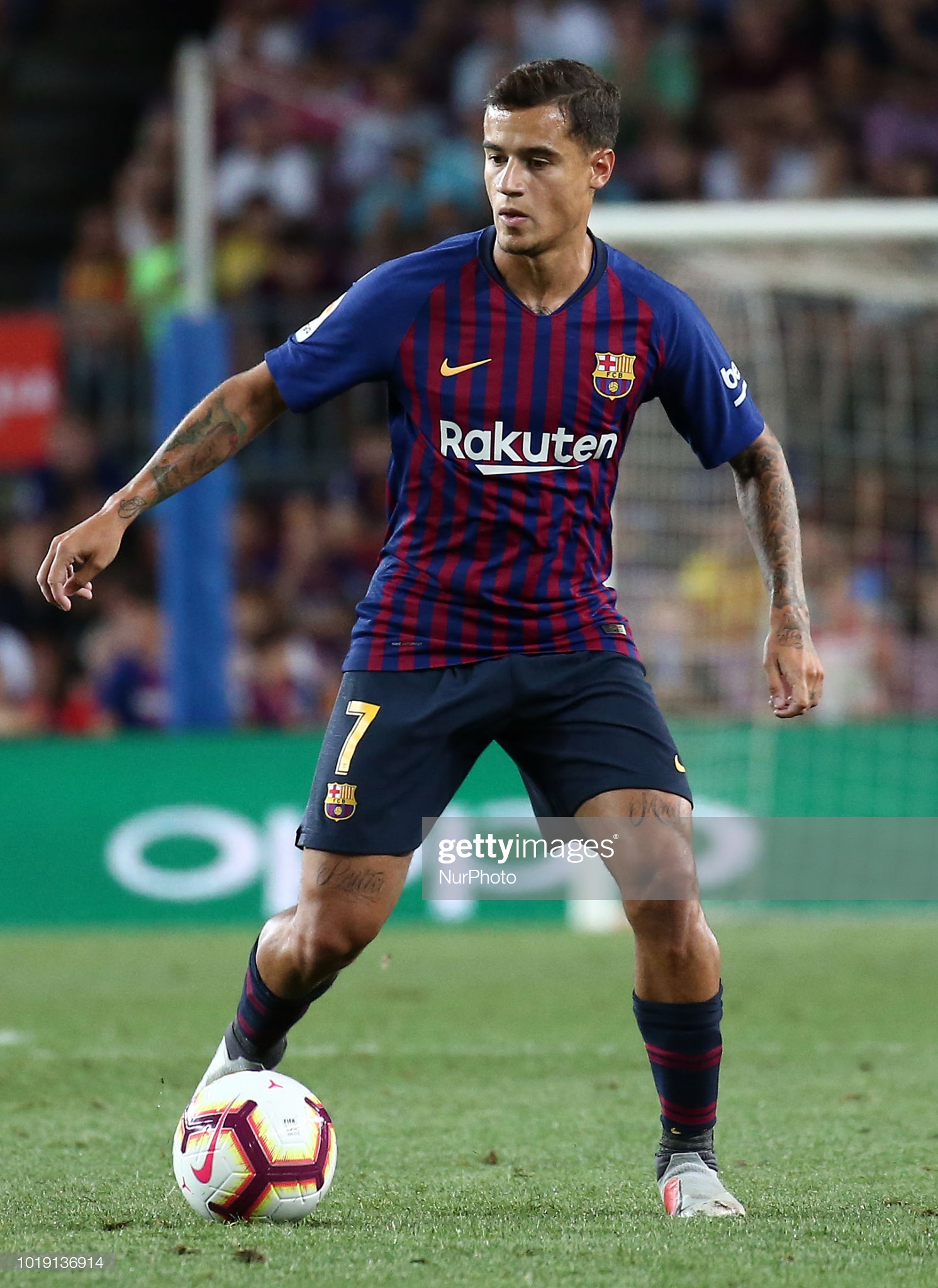 2017-18 Barcelona Away Shirt #14 COUTINHO Match Issued Un Worn La