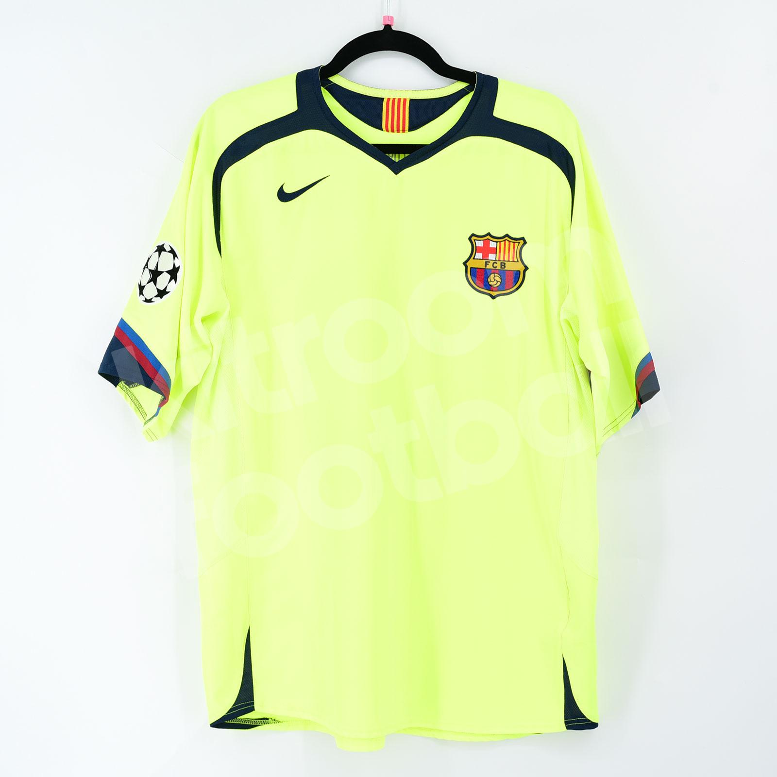 2005-06 FC Barcelona away jersey (#10 RONALDINHO) - L • RB - Classic Soccer  Jerseys