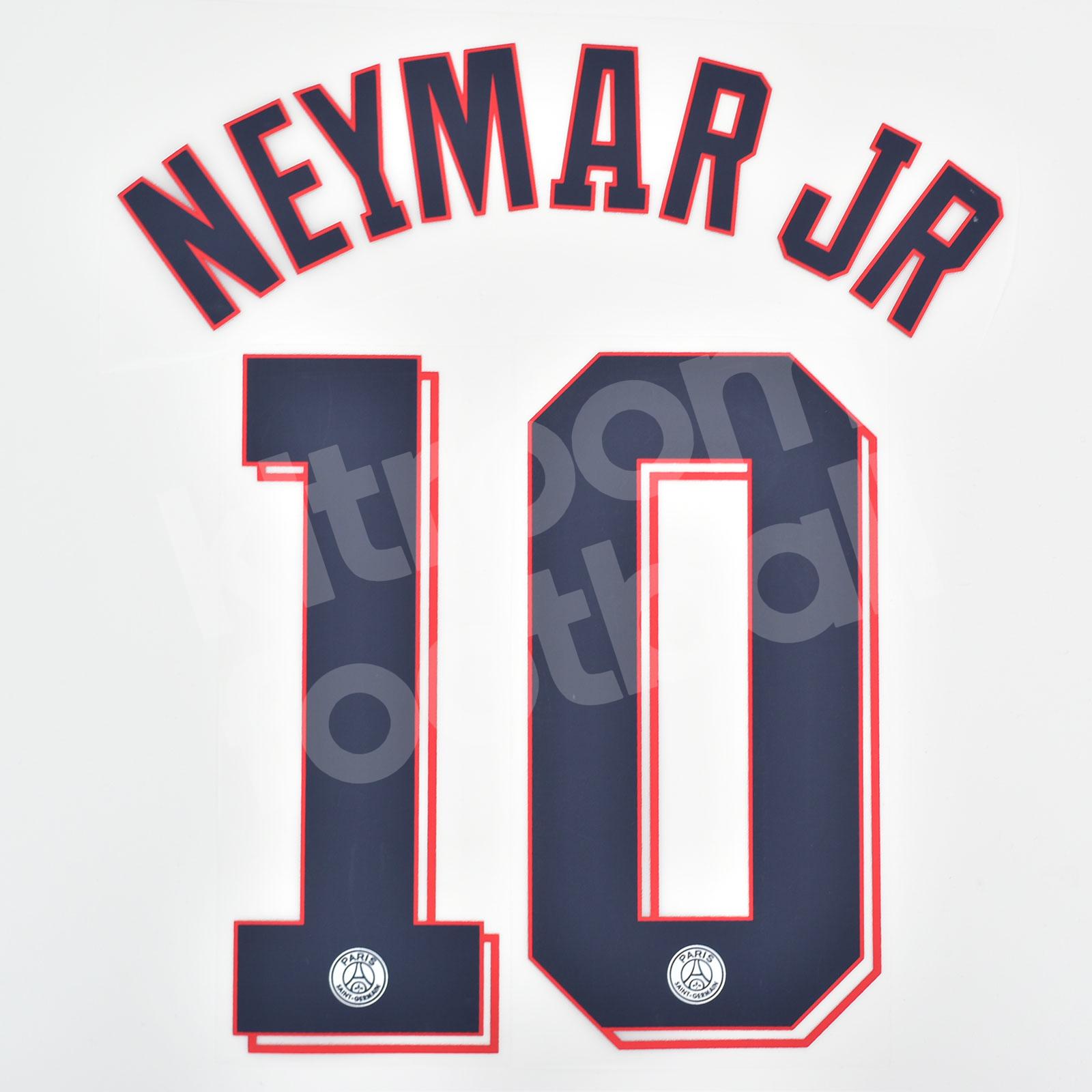 PSG 2021/22 Home Neymar JR #10 Player Name Set