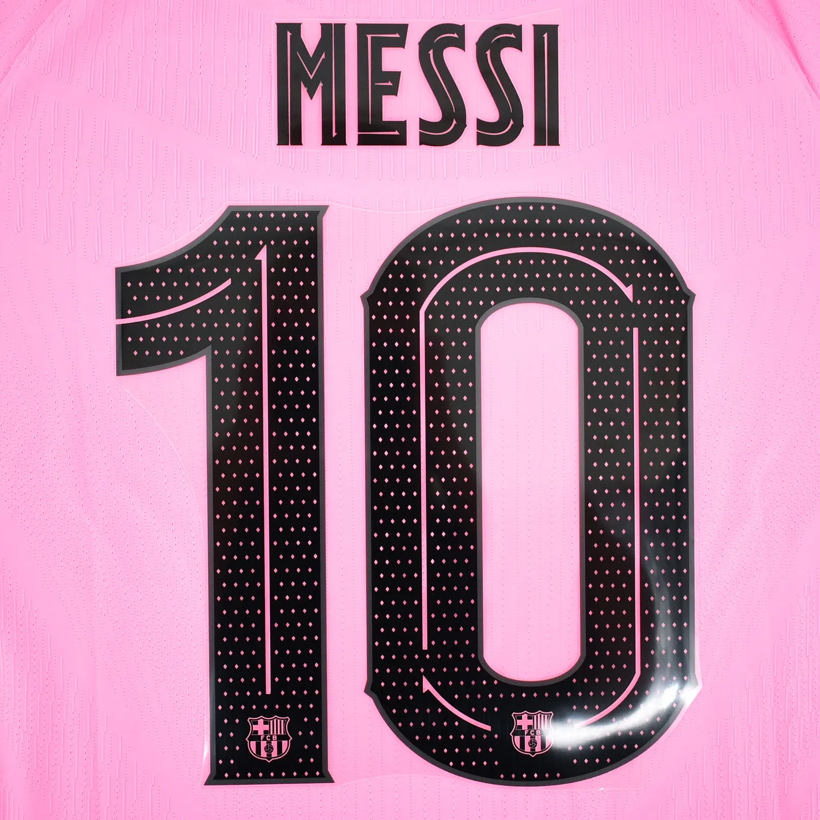 Barcelona 2020/21 Away Messi #10 Youth Jersey Name Set