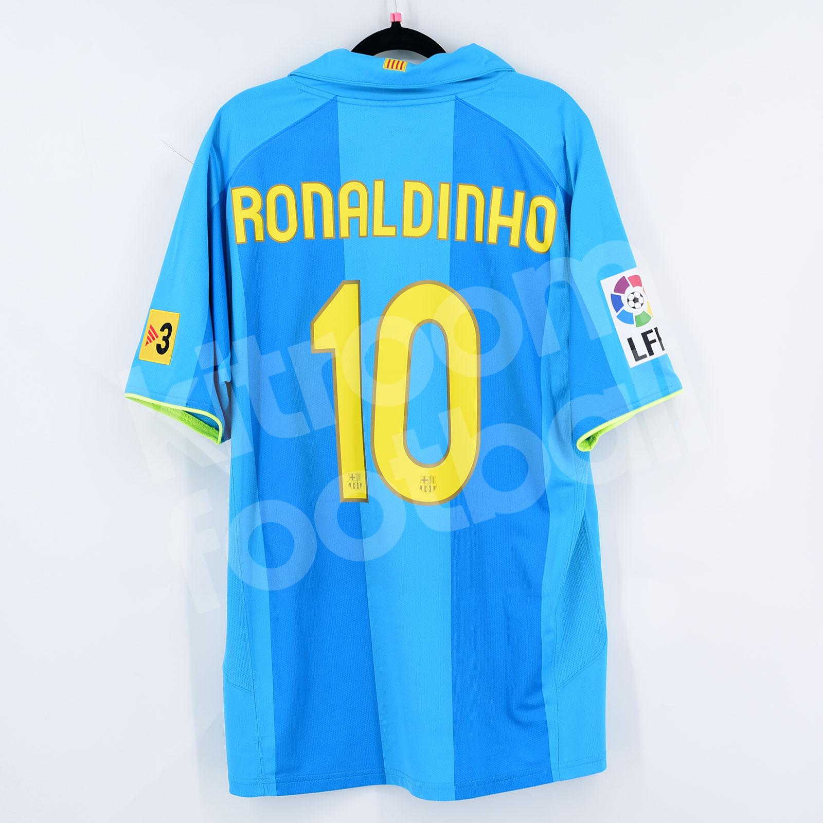 Ronaldinho's FC Barcelona 2007/08 Signed Away Shirt