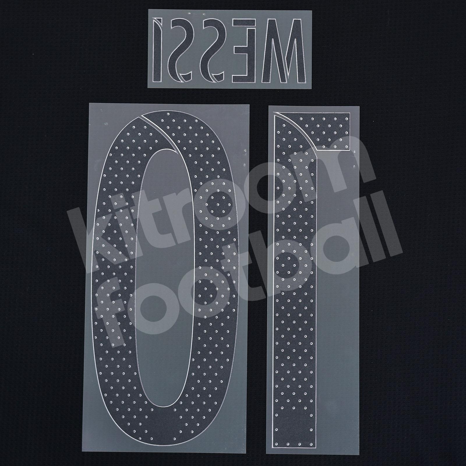 Original Player Issue 2020-21 Barcelona Away Name Number Set #10 MESSI La  Liga – Kitroom Football