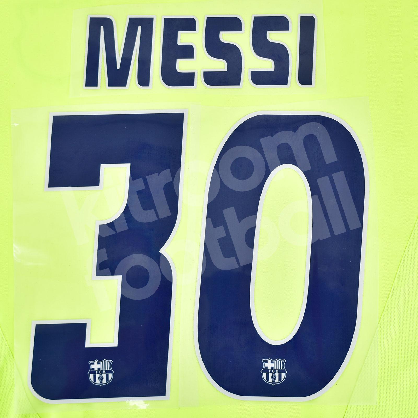 2005-06 Barcelona Home Shirt #30 MESSI (Good) L – Kitroom Football