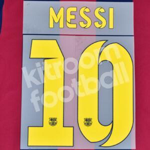 Original Player Issue 2017-18 Barcelona Home Name Number Set #10 MESSI –  Kitroom Football