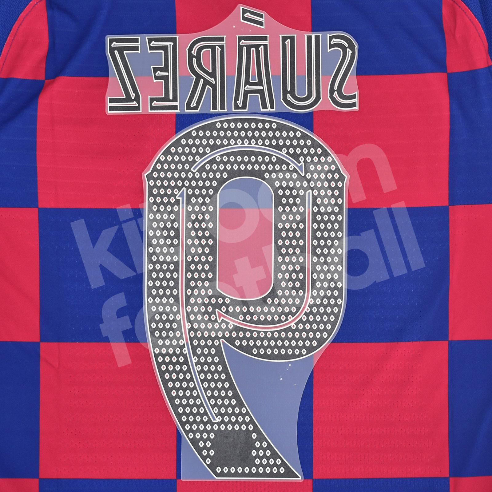 2018-20 Barcelona Home Name Number Set #9 SUAREZ La Liga Repro