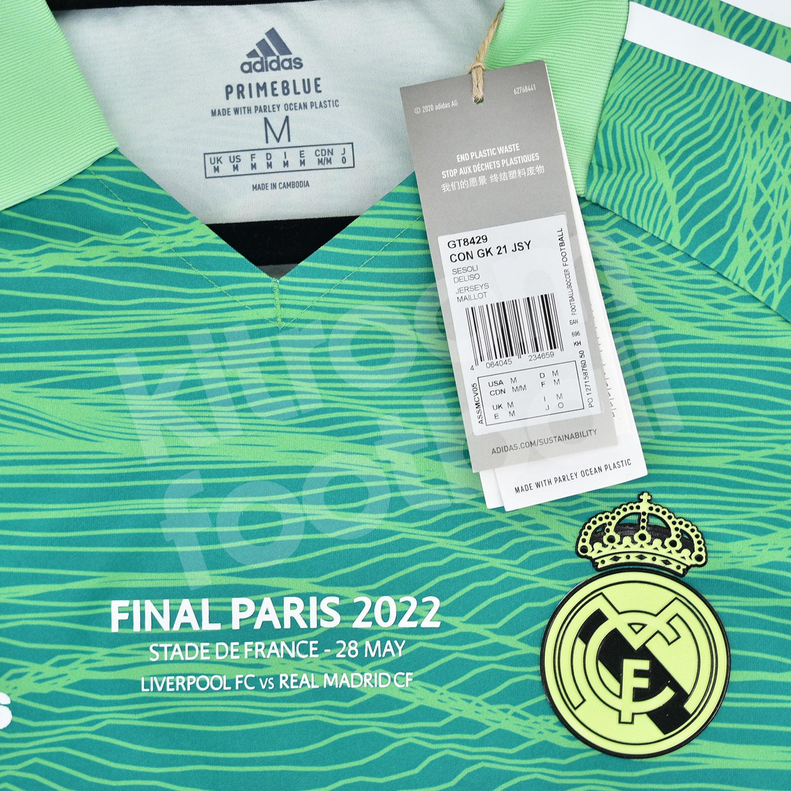 2022-23 Real Madrid Goalkeeper Shirt #1 COURTOIS UEFA Supercup 2022 BNWT L  SS – Kitroom Football