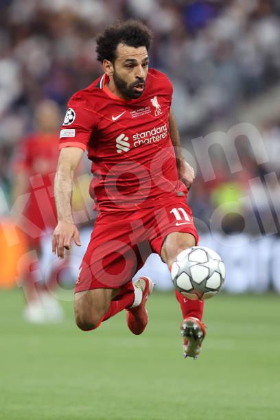 2021-22 Liverpool Home Shirt Match #11 M. SALAH BNWT M Final