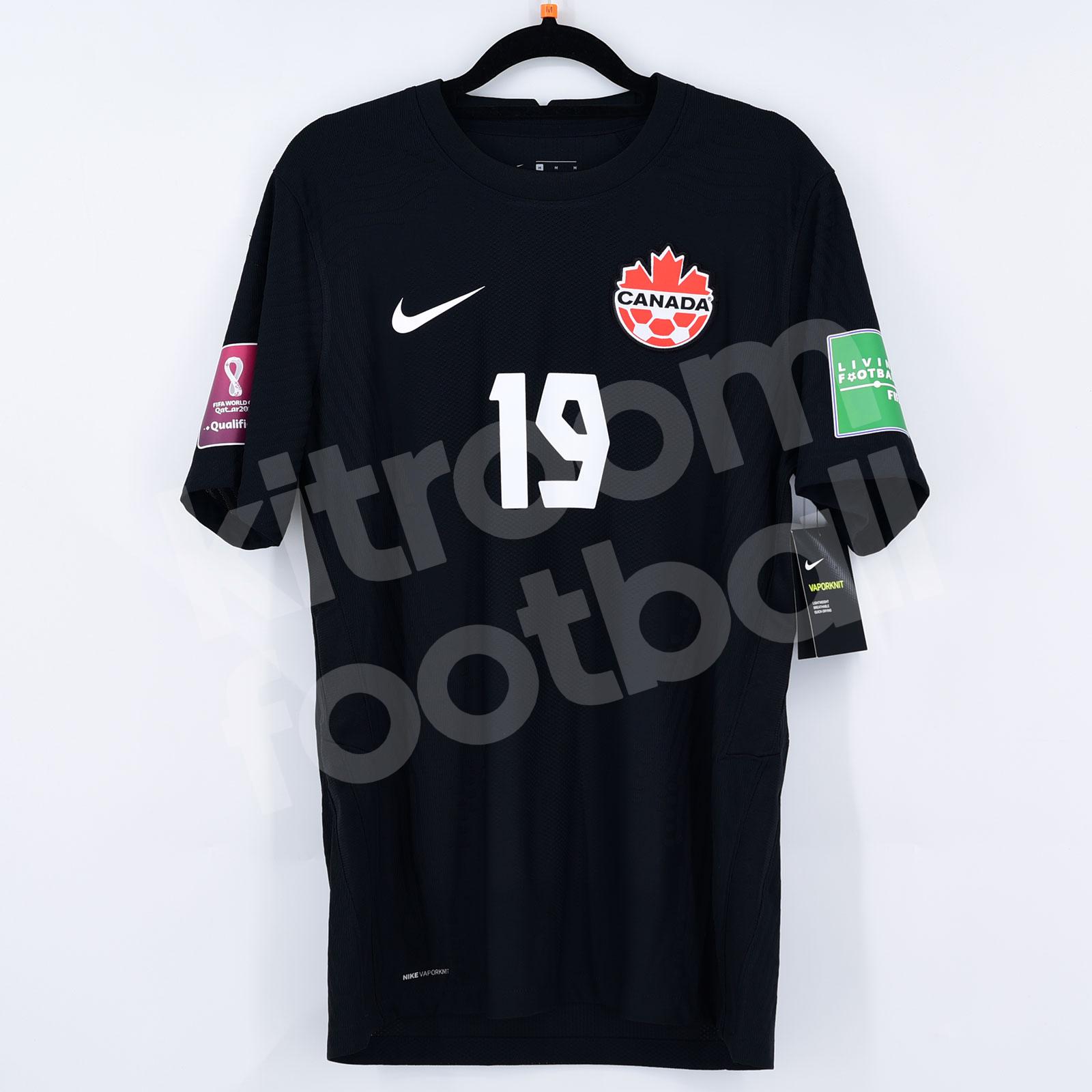 FIFA World Cup 2022 Canada Player Issue Away Shirt #19 DAVIES (S) vs Croatia  – Kitroom Football