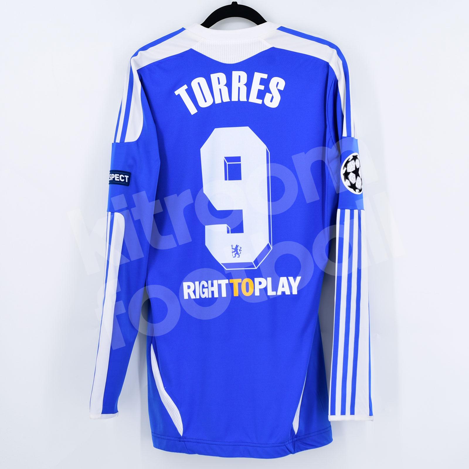 Authentic Torres Adidas Chelsea soccer Jersey shirt 12/13 CL Size L Techfit