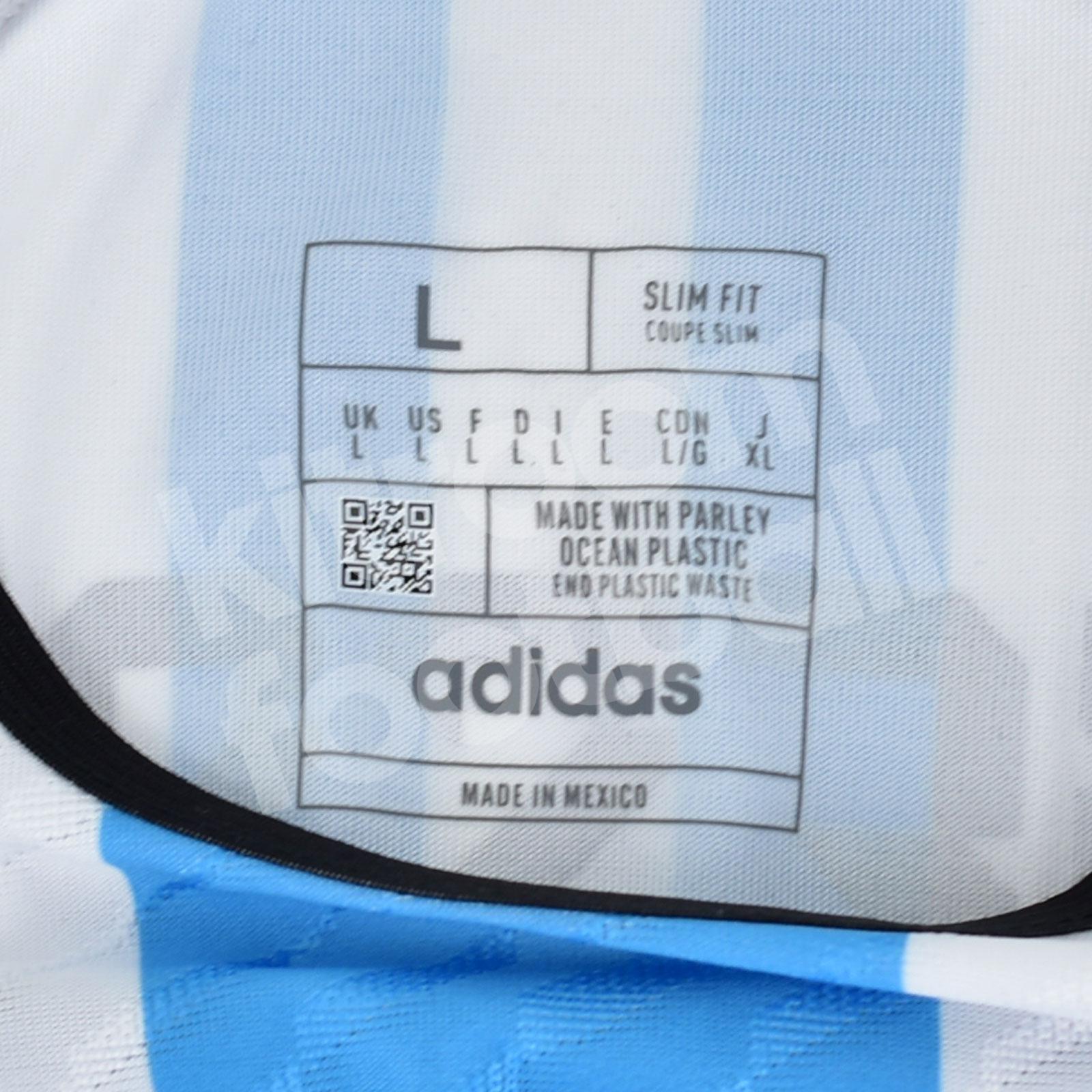 Messi #10 Argentina Jersey 2022 Home Adidas World Cup