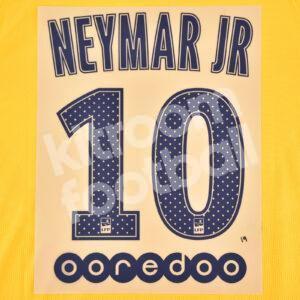 Original Player Issue 2018-19 PSG Paris Away Name Number Set #10