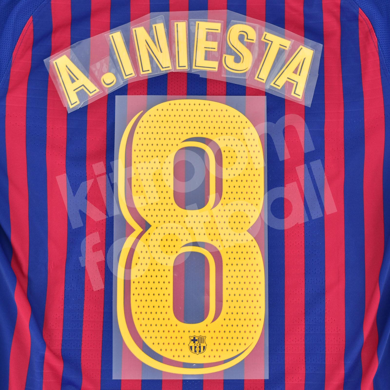 Original Player Issue 2017-18 Barcelona Home Name Number Set #10 MESSI –  Kitroom Football