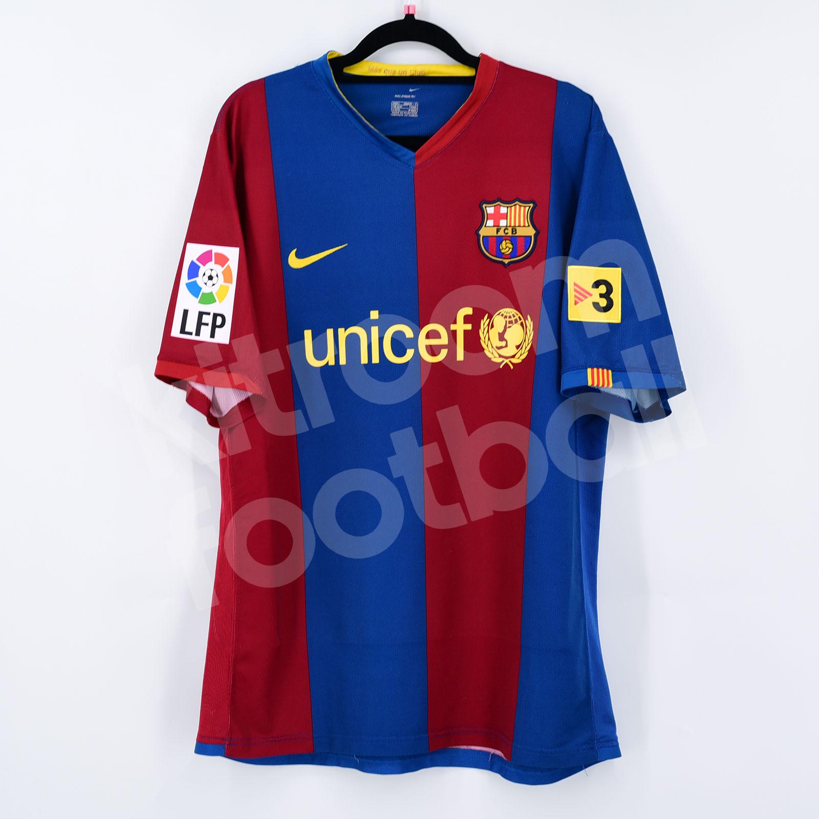 2006-07 orange Nike FC Barcelona Messi #19 away shirt, retroiscooler