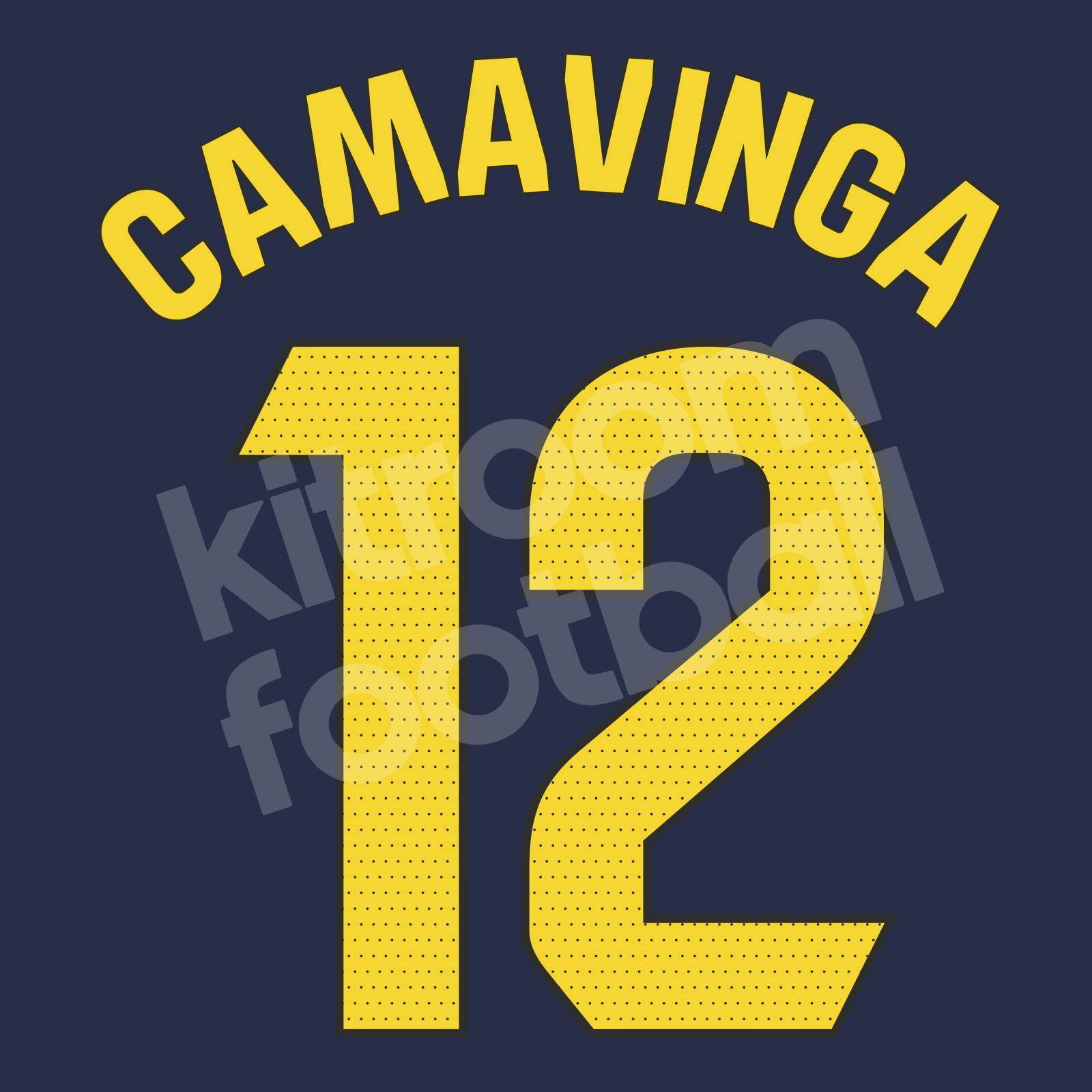 2021-22 Real Madrid Home Name Number Set #25 CAMAVINGA La Liga Repro –  Kitroom Football