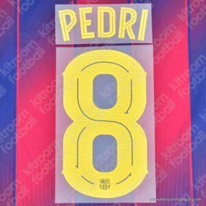 2025-26 Barcelona Home Name Set #8 PEDRI Cup (Repro)