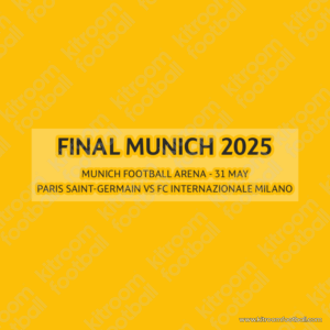 2024-25 UEFA Champions League Inter Milan Home Match Details MDT Patch FINAL MUNICH 2025 (Repro)