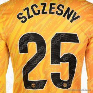 Original Player Issue 2024-26 Barcelona La Liga Goalkeeper Name Set #25 SZCZESNY Black (TPT)