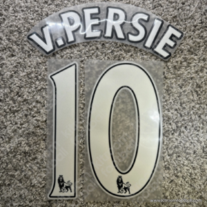 2010-12 Arsenal Premier League Home Name Set #10 Van PERSIE (Repro)