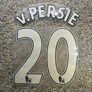 2012-13 Manchester United Premier League Home Name Set #20 Van PERSIE (Repro)
